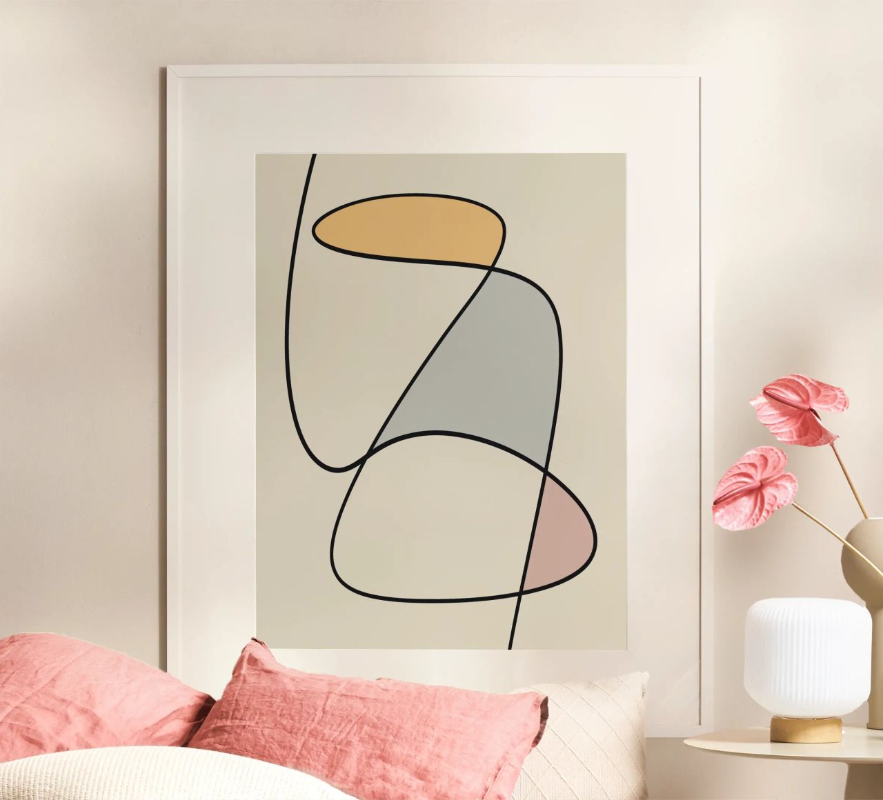 Minimal graceful line art abstract 11 carta hahnemühle da Little Dean