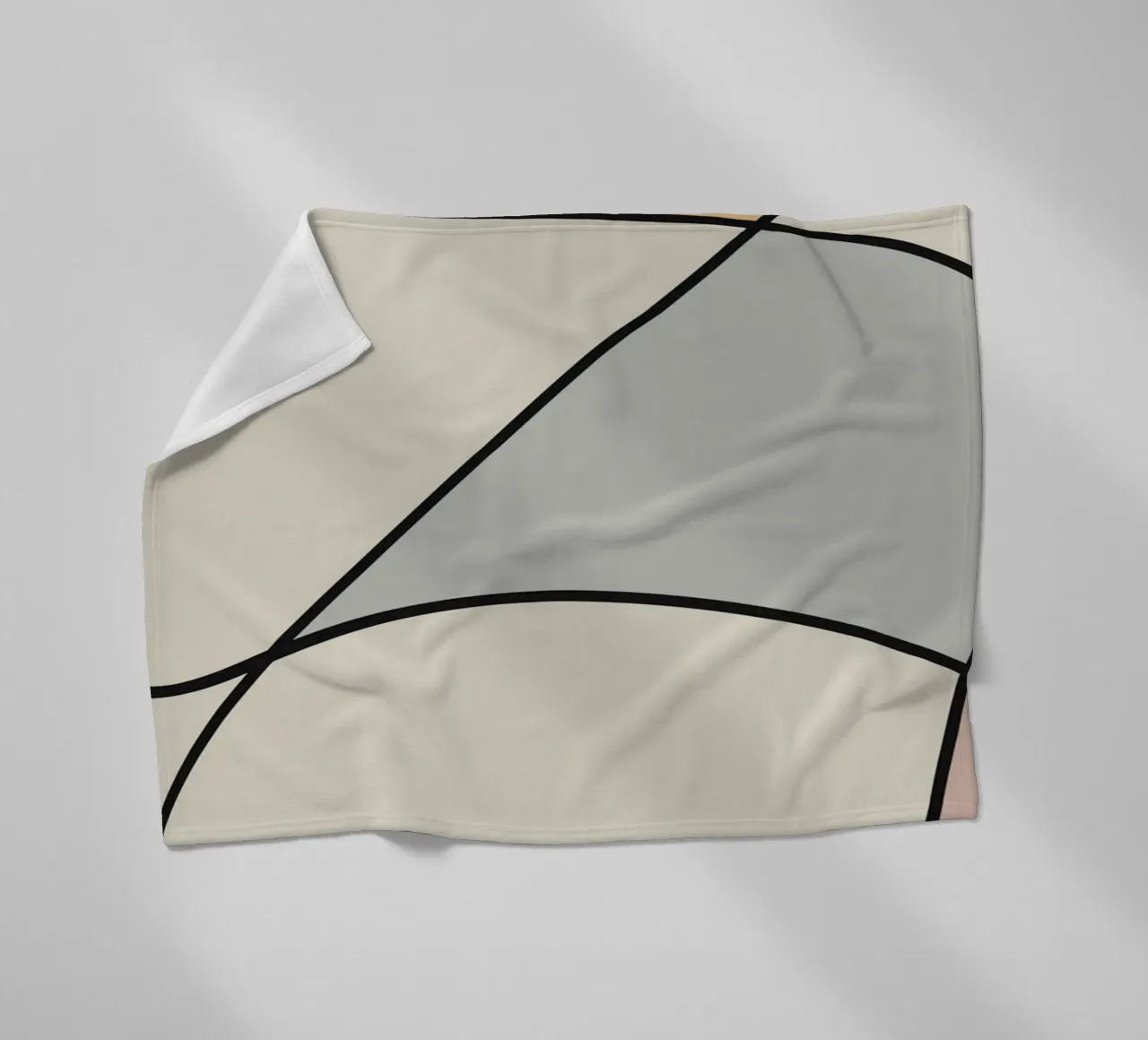 Arte lineal minimalista abstracto 11 manta de franela de Little Dean
