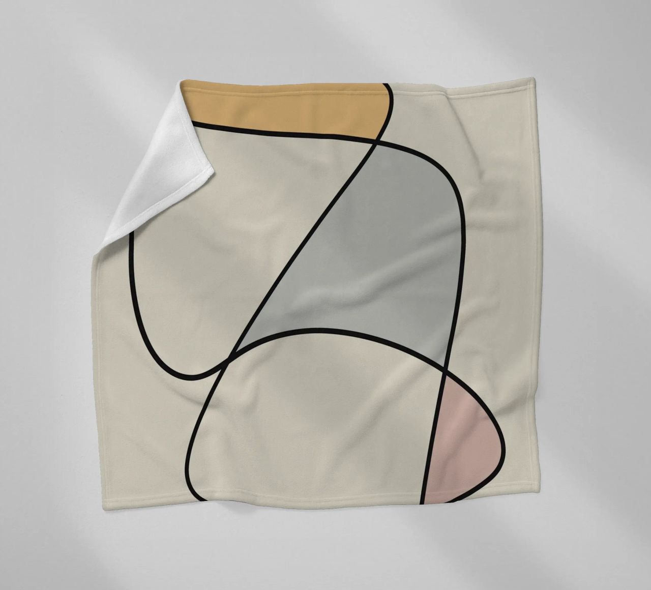 Minimal graceful line art abstract 11 coperta in pile da Little Dean