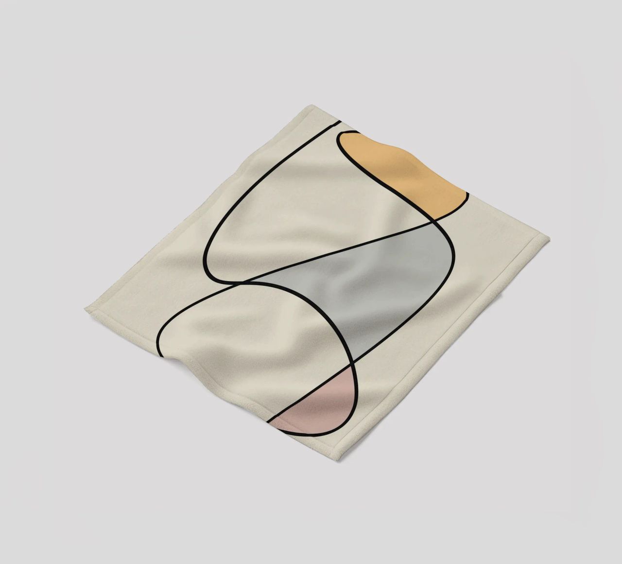 Minimal graceful line art abstract 11 coperta in pile da Little Dean