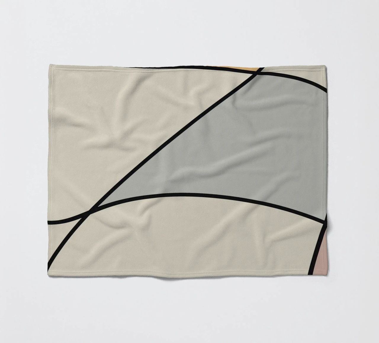Minimal graceful line art abstract 11 coperta in pile da Little Dean