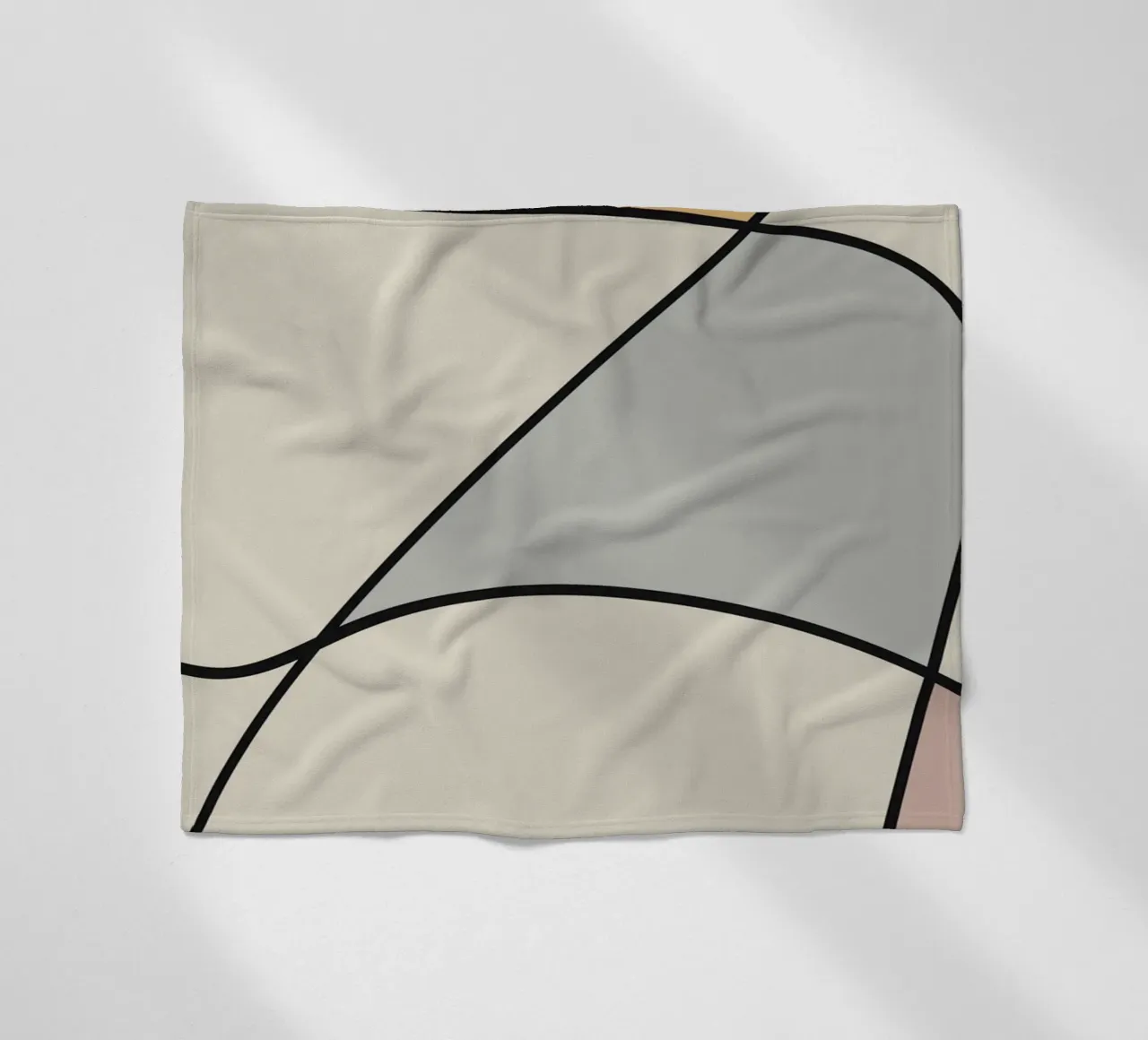 Arte lineal minimalista abstracto 11 manta de franela de Little Dean