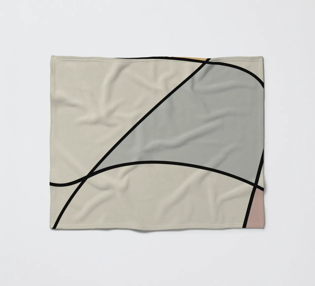 Arte lineal minimalista abstracto 11 manta de franela de Little Dean
