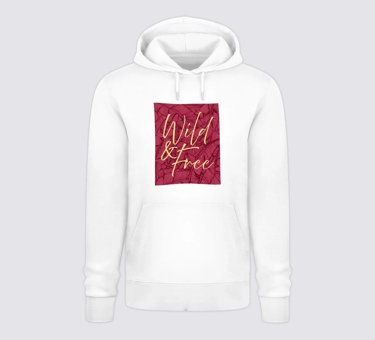 Wild & Free Bold Version felpa con cappuccio da designdn