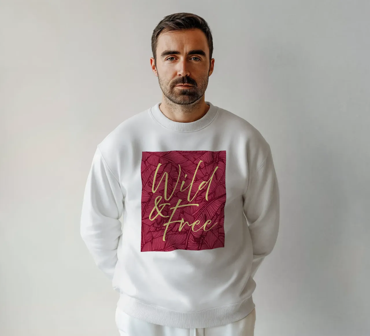 Wild & Free Bold Version felpa da designdn