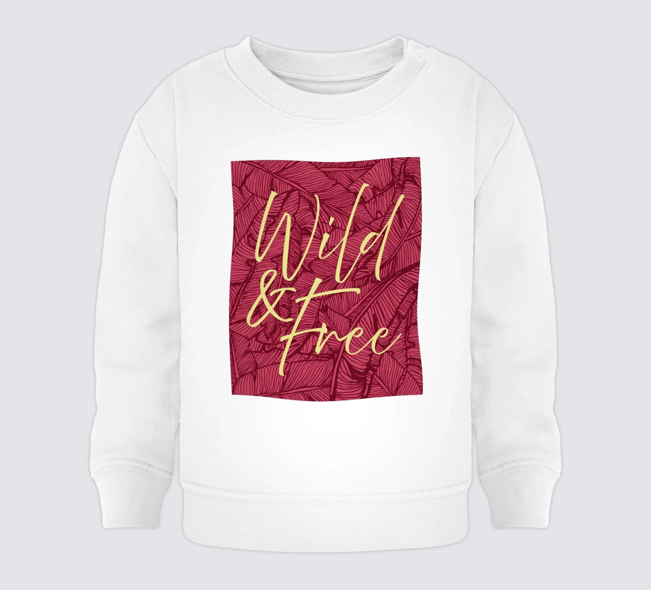 Wild & Free Bold Version felpa neonato da designdn