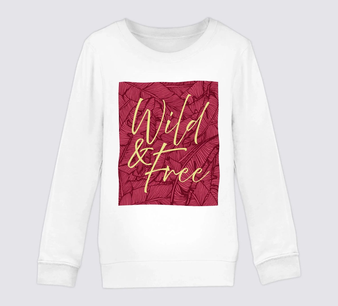 Wild & Free Bold Version felpa bambino da designdn