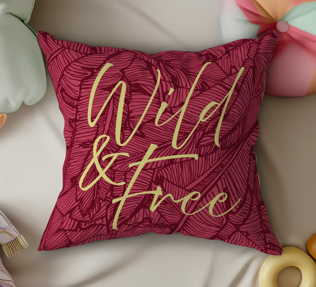 Wild & Free Bold Version cuscino da DesigndN