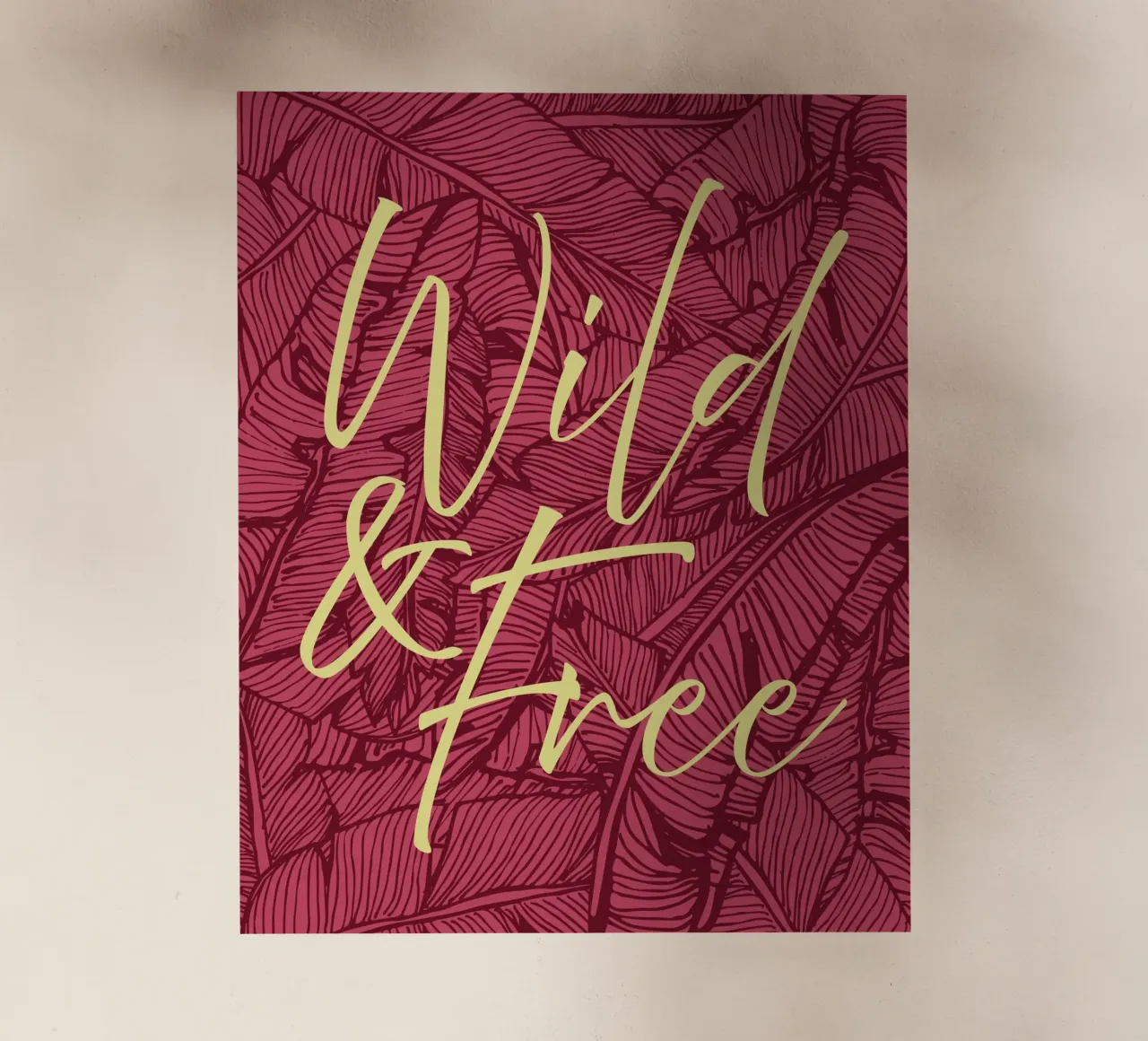 Wild & Free Bold Version pellicola backlit da designdn
