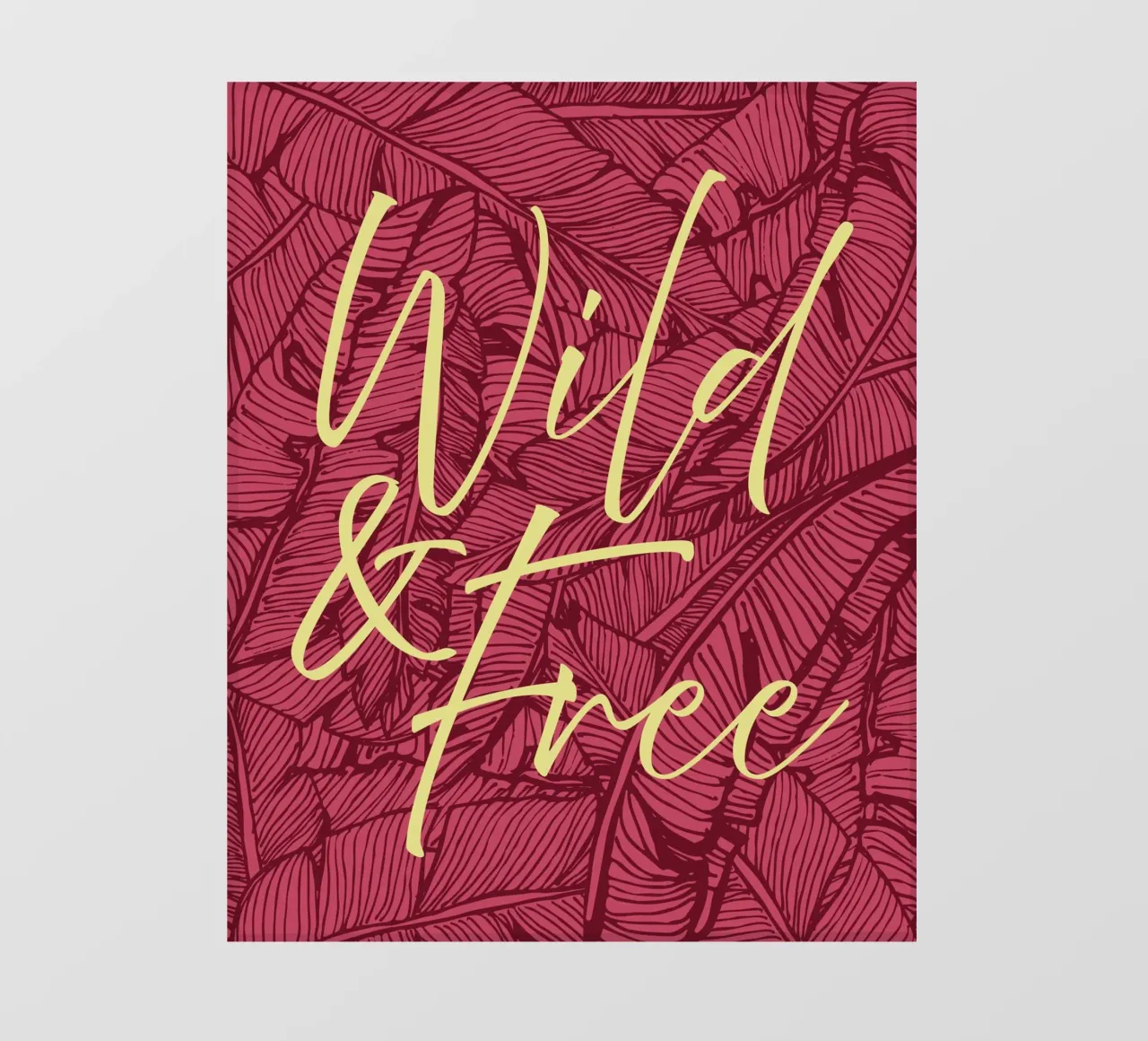 Wild & Free Bold Version telo in pvc da designdn