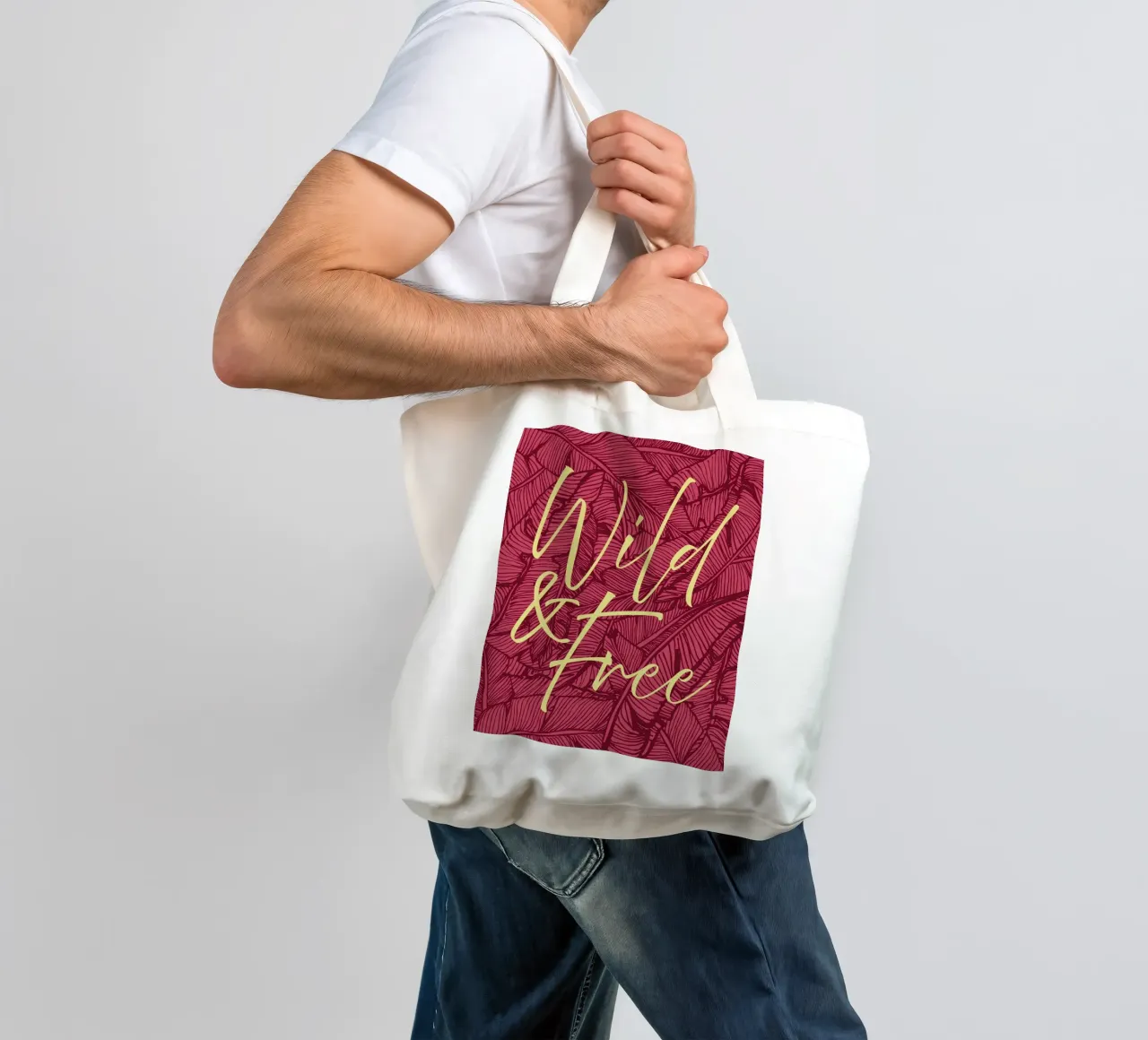Wild & Free Bold Version borsa in juta da designdn