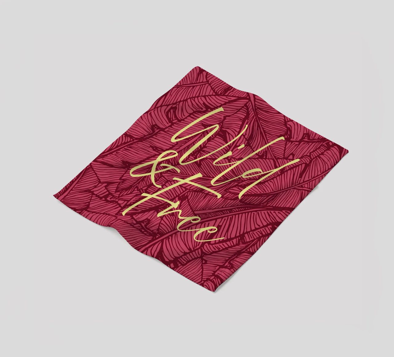 Wild & Free Bold Version coperta in pile da designdn
