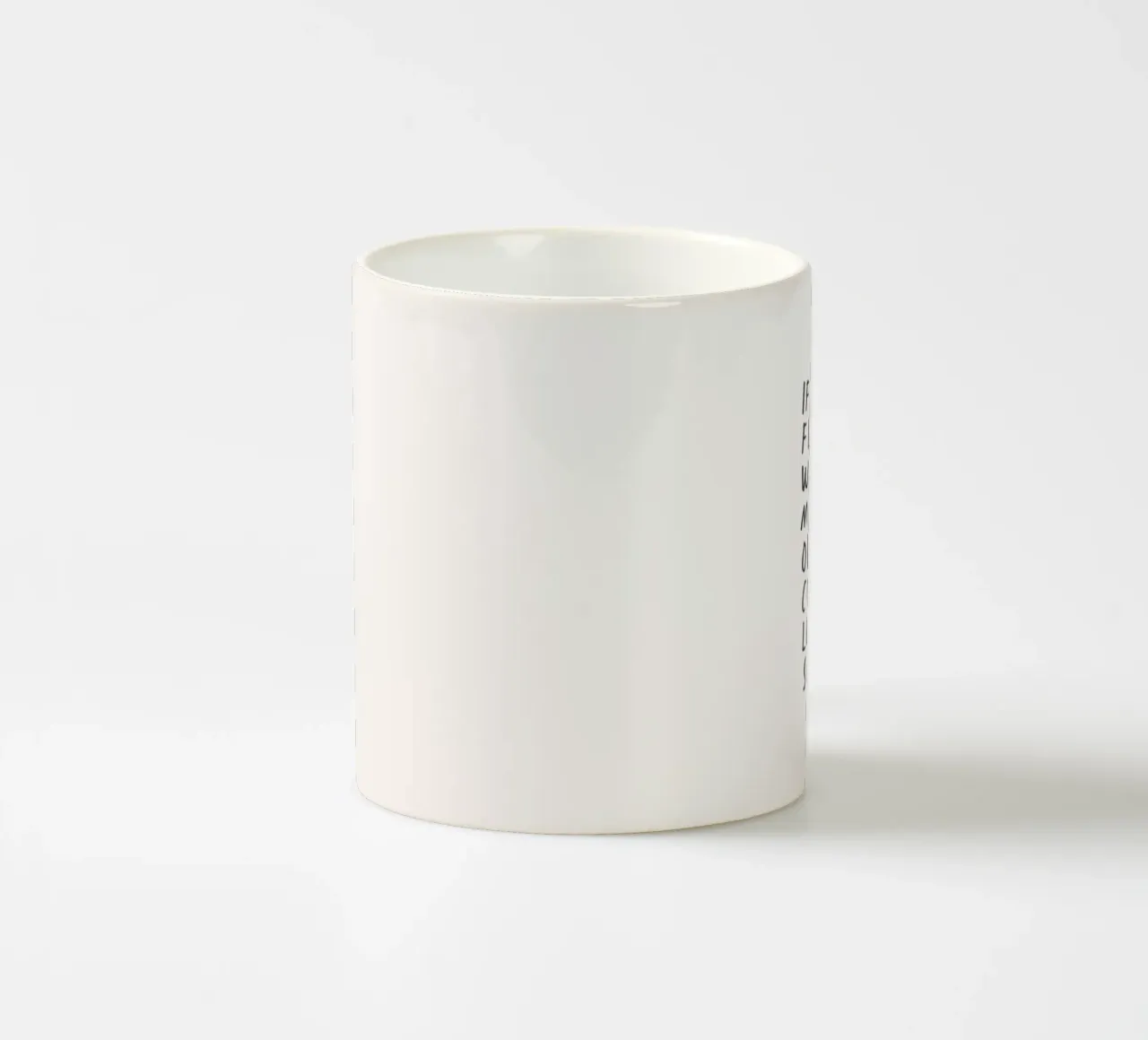 If You’re Flirting with Me Funny Typography Print ceramic mug by THE MOTIVATED TYPE