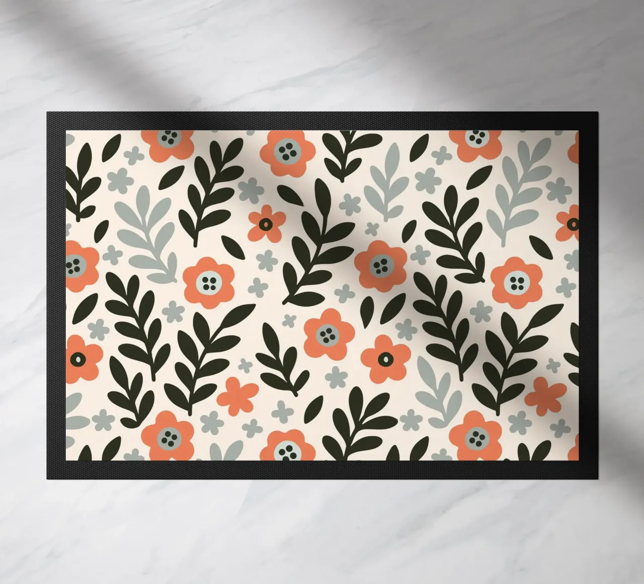 Collage di primavera a tema fiori zerbino da cafelab