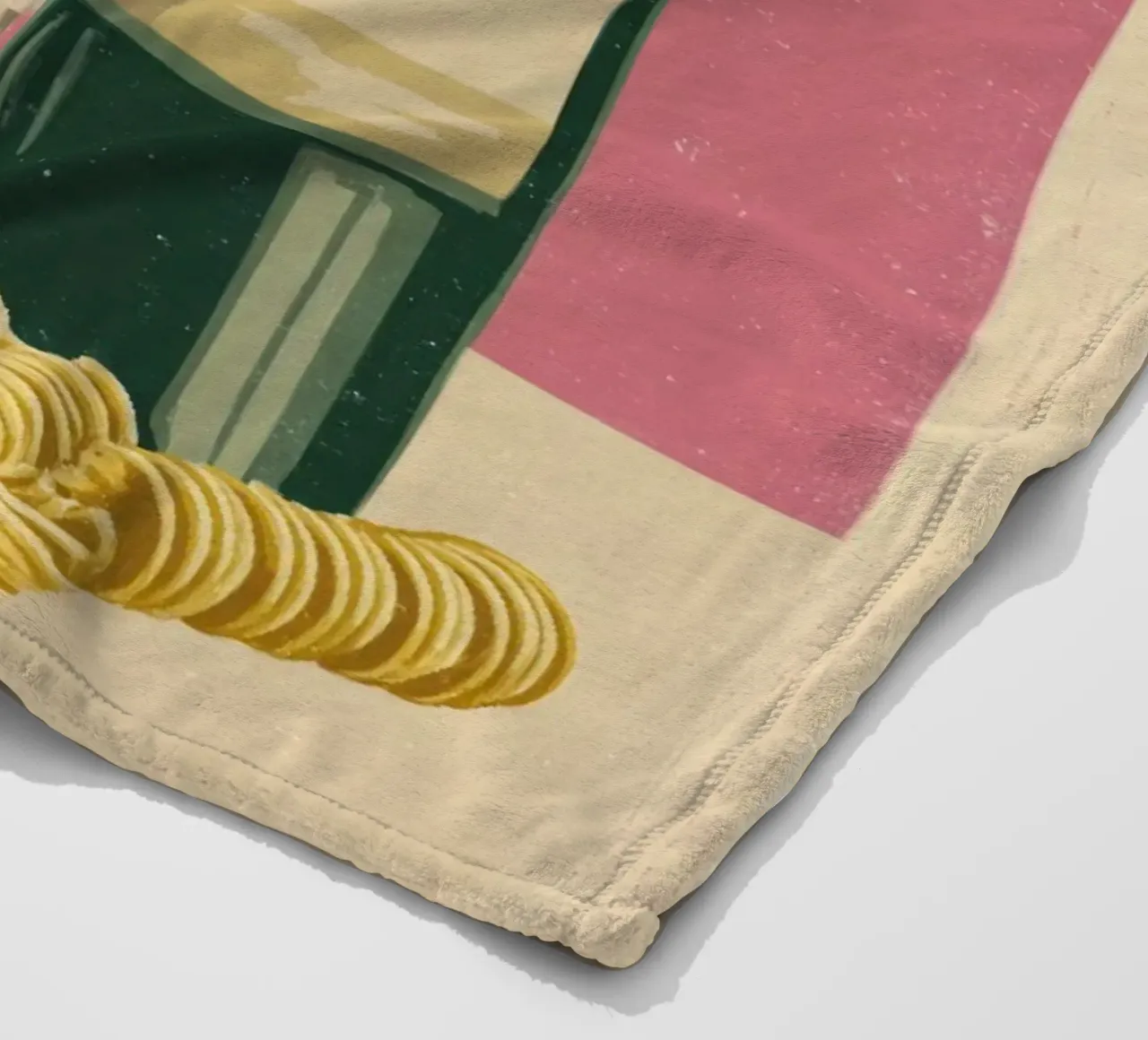 Pasta & Vino Retro Poster with Wine, Spaghetti & Basil coperta in pile da Modern Muse