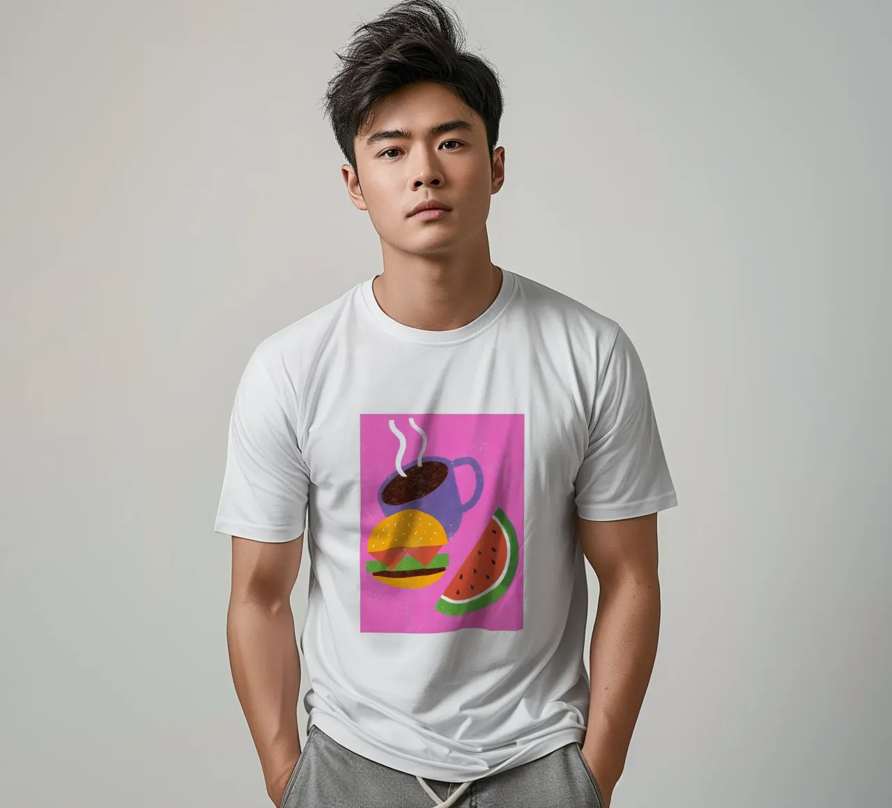 Frutta e caffè Retro Pop t-shirt da THE LATEST SHOP