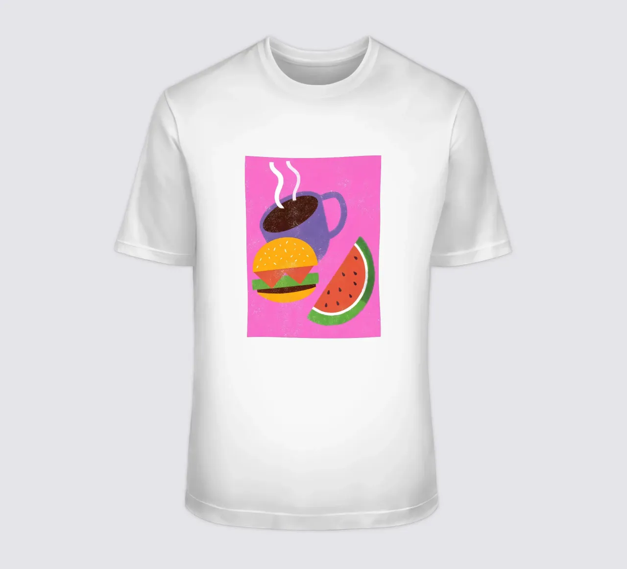 Frutta e caffè Retro Pop t-shirt da THE LATEST SHOP