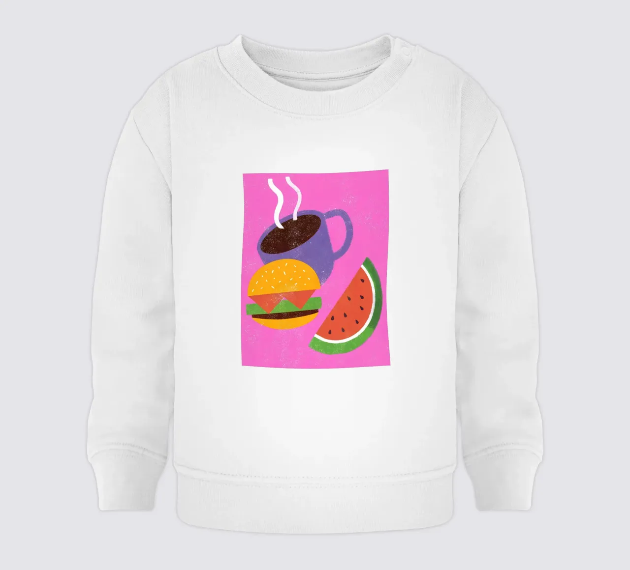 Frutta e caffè Retro Pop felpa neonato da THE LATEST SHOP
