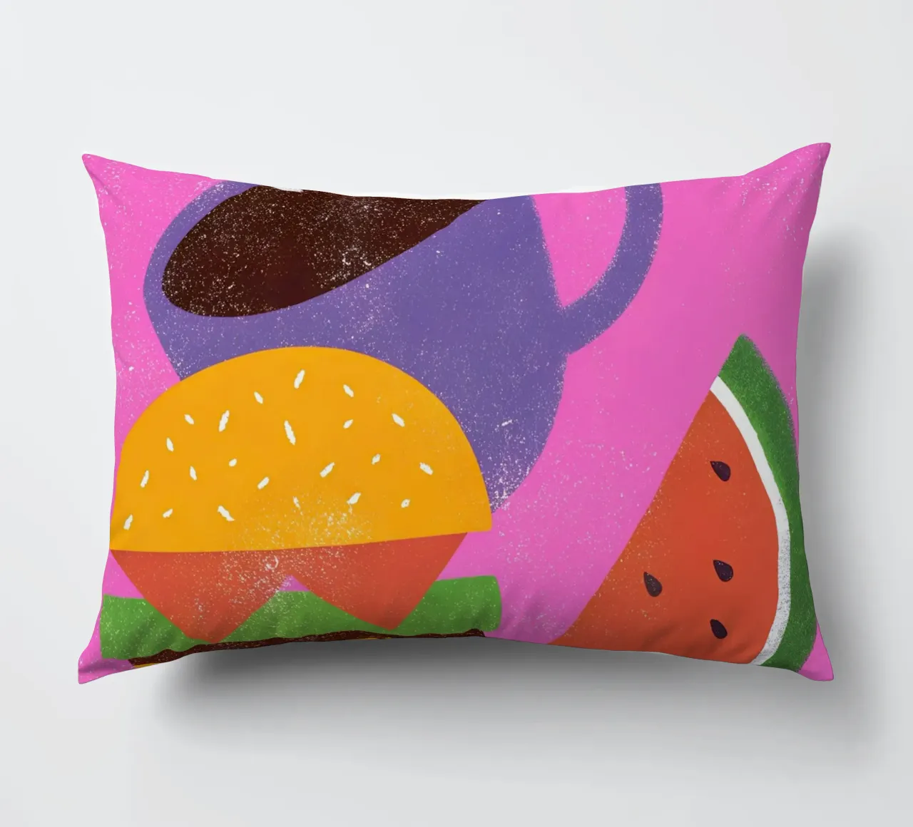 Frutta e caffè Retro Pop cuscino da THE LATEST SHOP