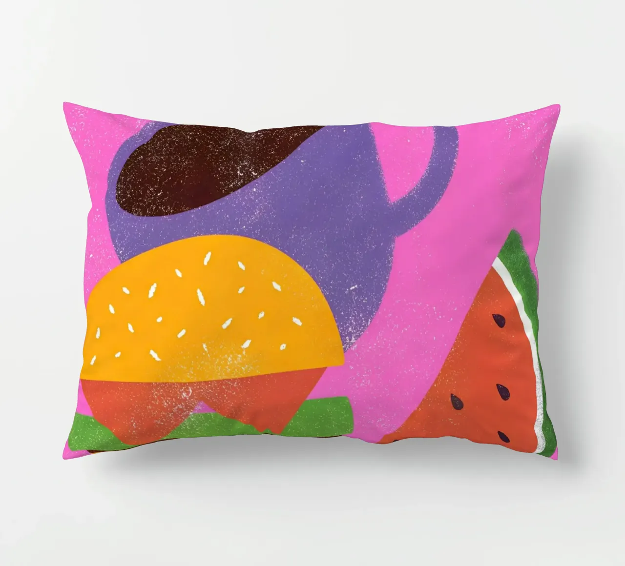 Frutta e caffè Retro Pop cuscino da THE LATEST SHOP