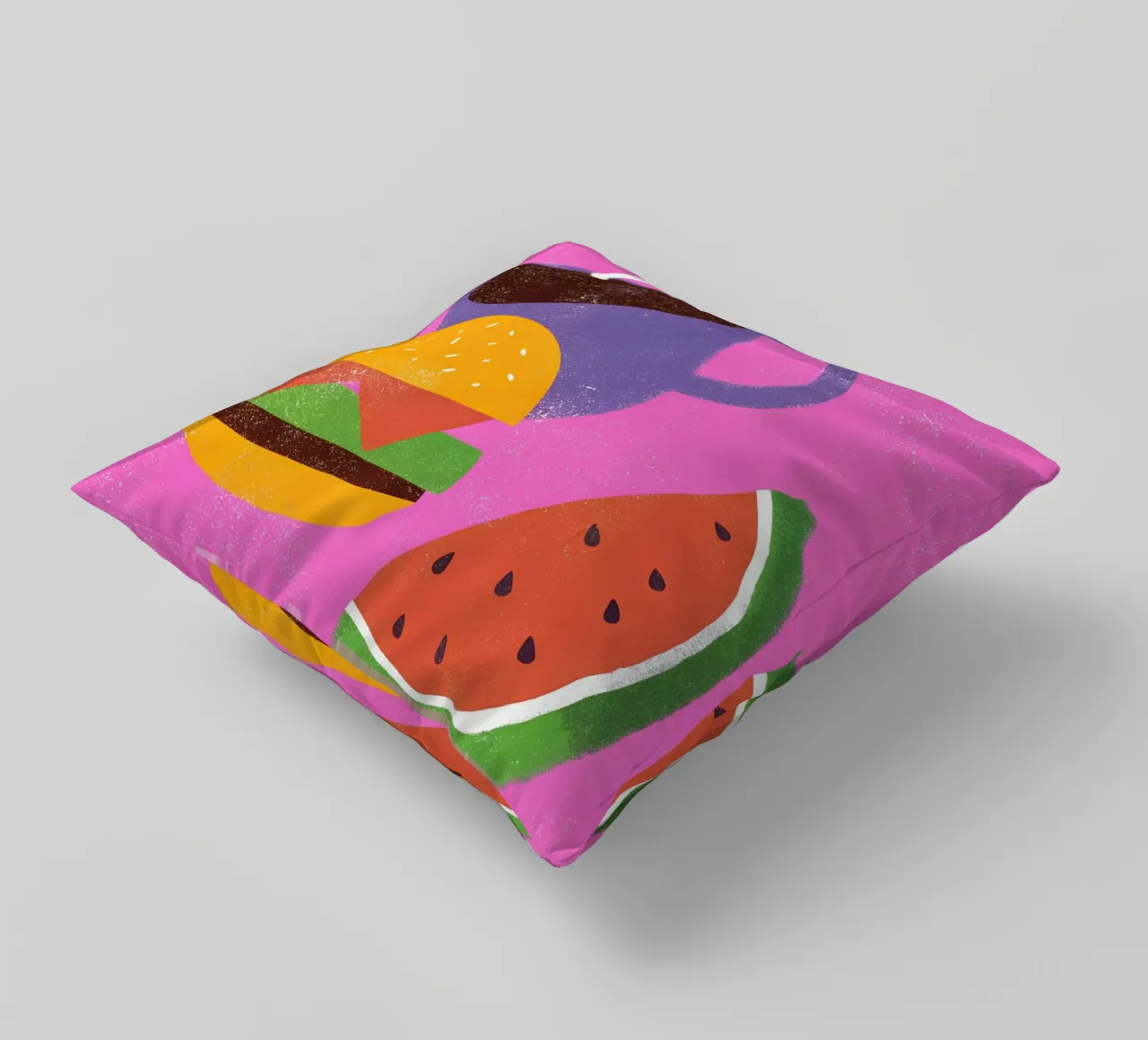 Frutta e caffè Retro Pop cuscino da THE LATEST SHOP