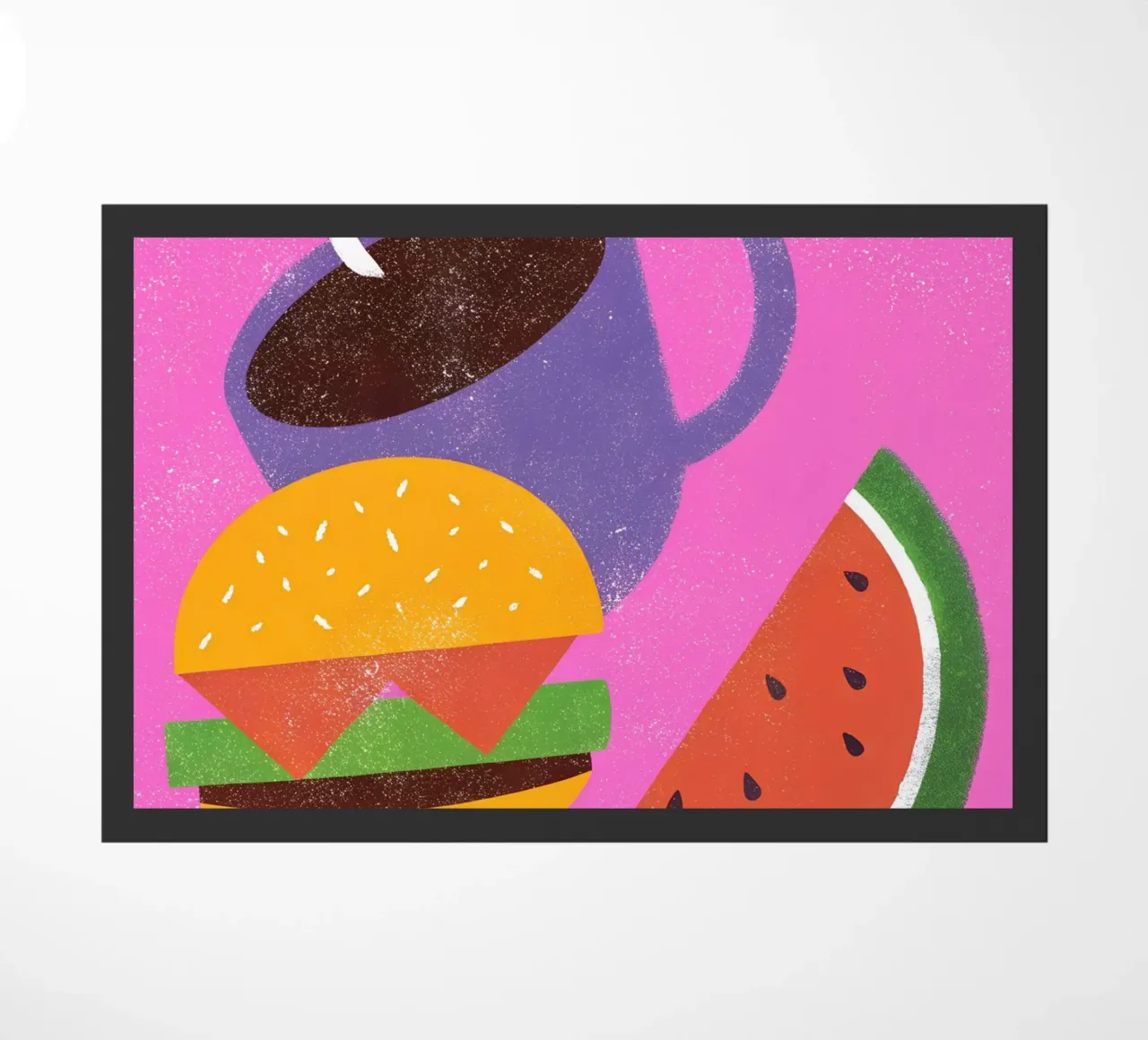 Frutta e caffè Retro Pop zerbino da THE LATEST SHOP