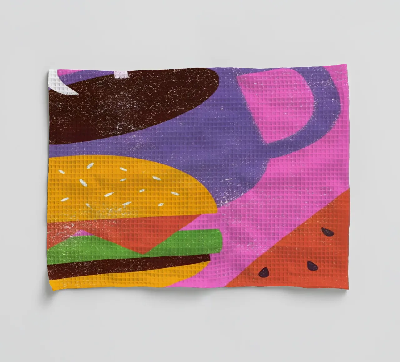 Frutta e caffè Retro Pop canovaccio da cucina da THE LATEST SHOP