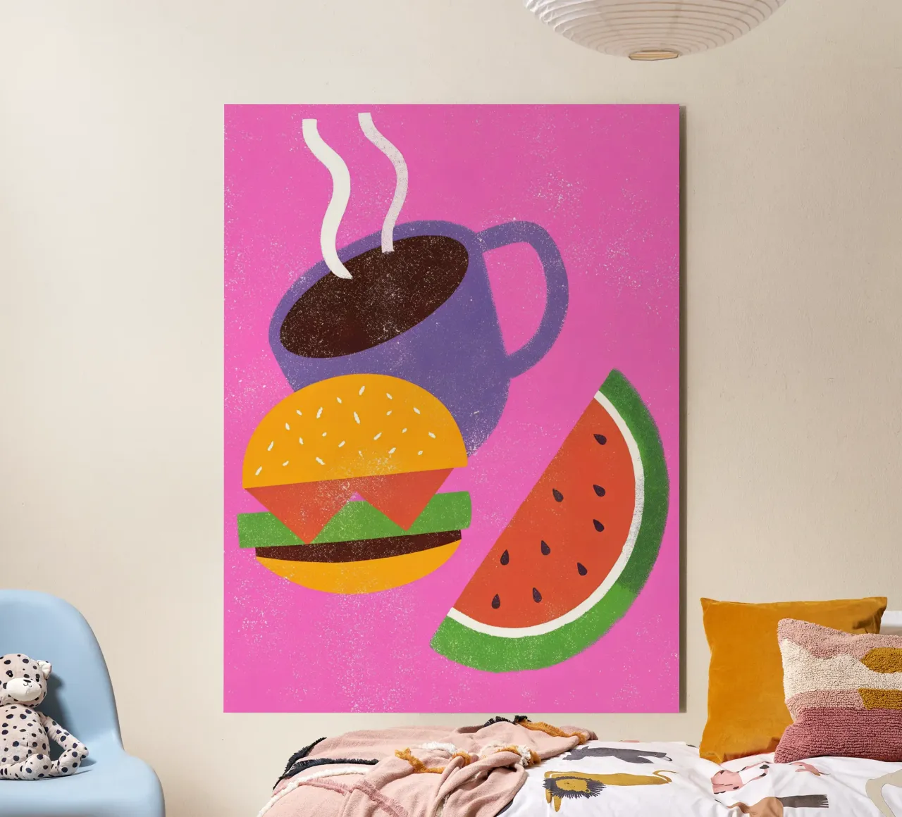 Frutta e caffè Retro Pop pannello forex da THE LATEST SHOP