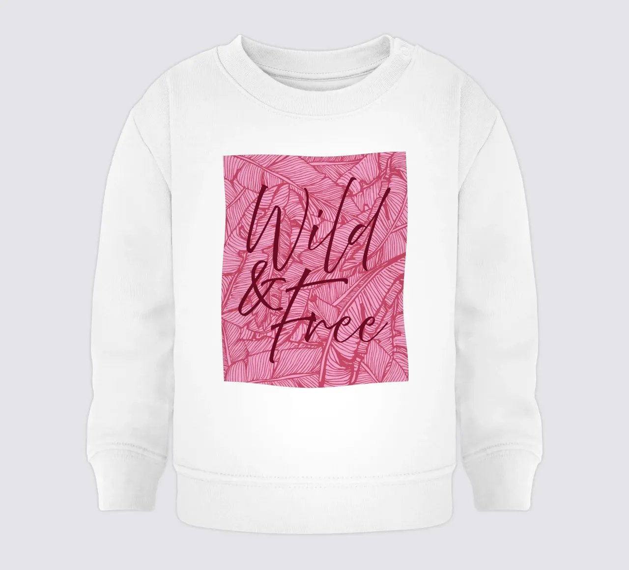 Wild & Free Pinky Version felpa neonato da designdn
