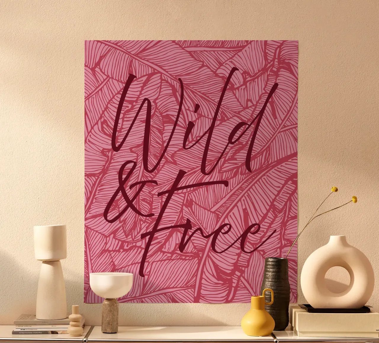 Wild & Free Pinky Version carta hahnemühle da designdn