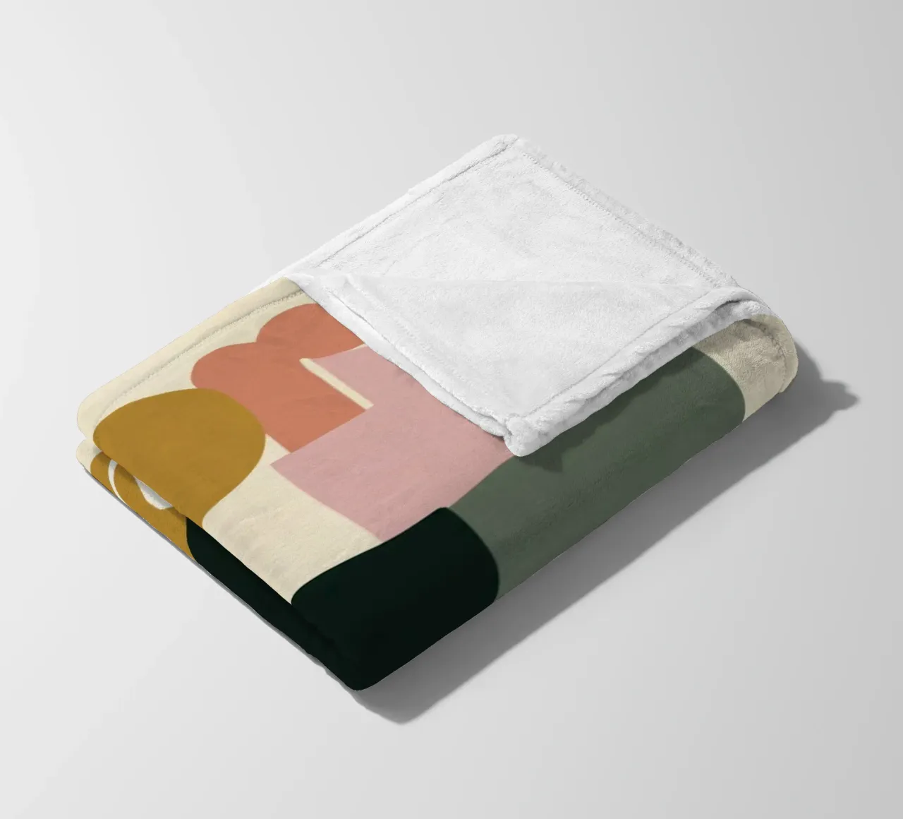 Più tipografia astratta Amore Bold anni '70 Boho coperta in pile da Modern Muse