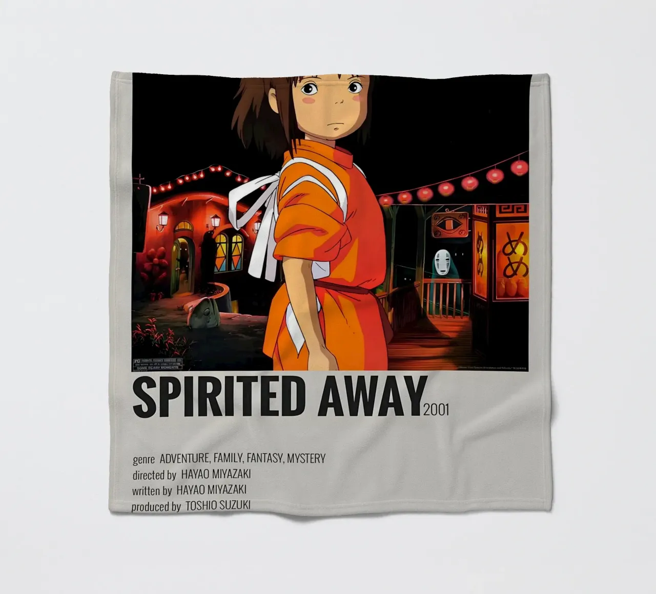 SPIRITED AWAY 2001 fleece blanket by Totoya