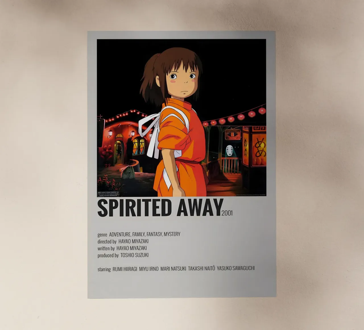 SPIRITED AWAY 2001 backlit film by Totoya