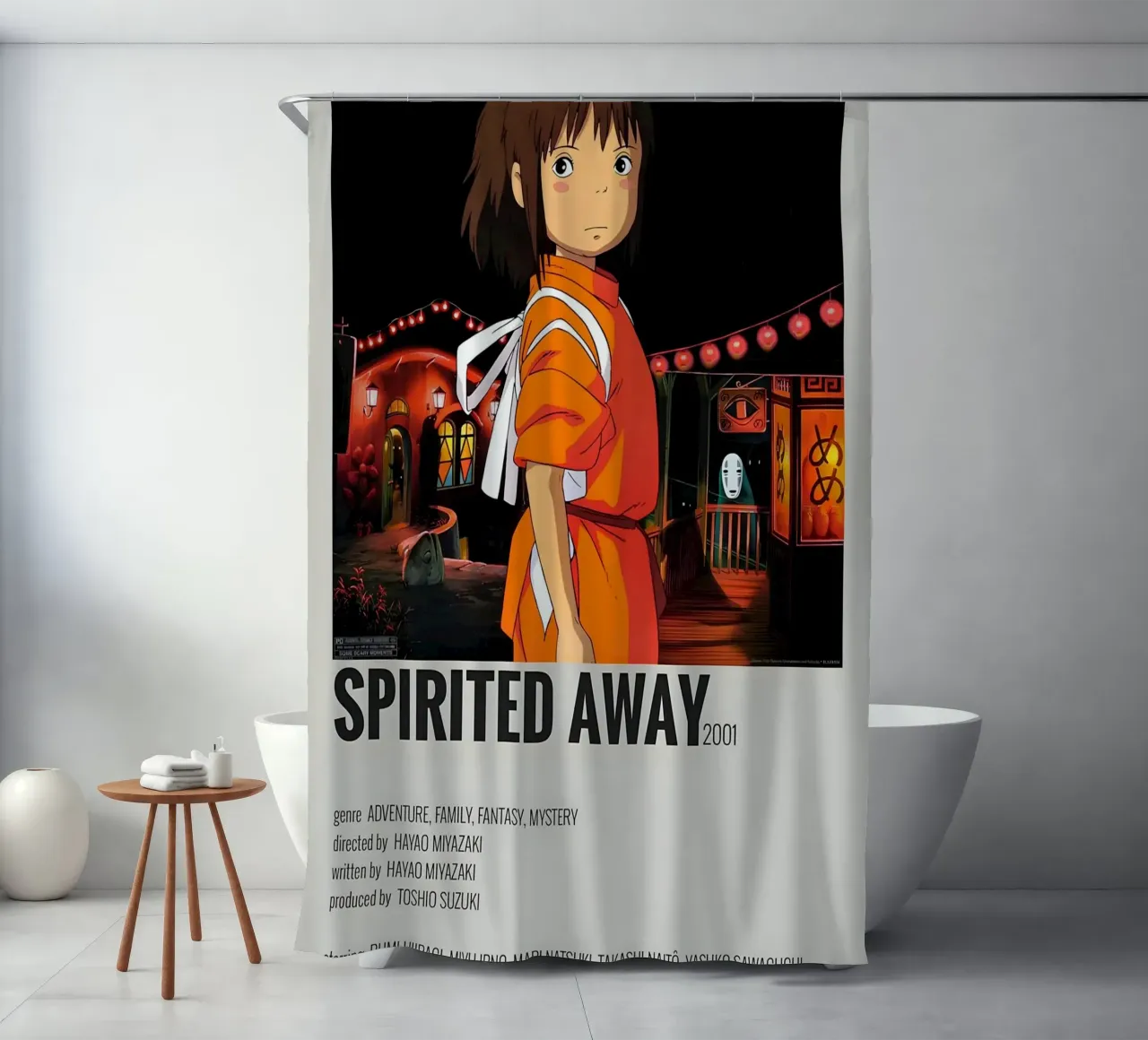 SPIRITED AWAY 2001 shower curtain by Totoya