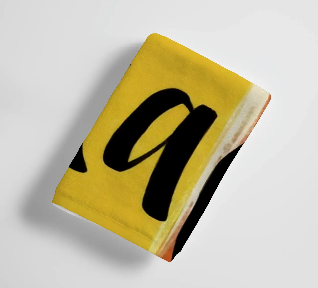 Ciao Kakadu Typographie grasse sur bandes rétro colorées serviette de bain de Modern Muse