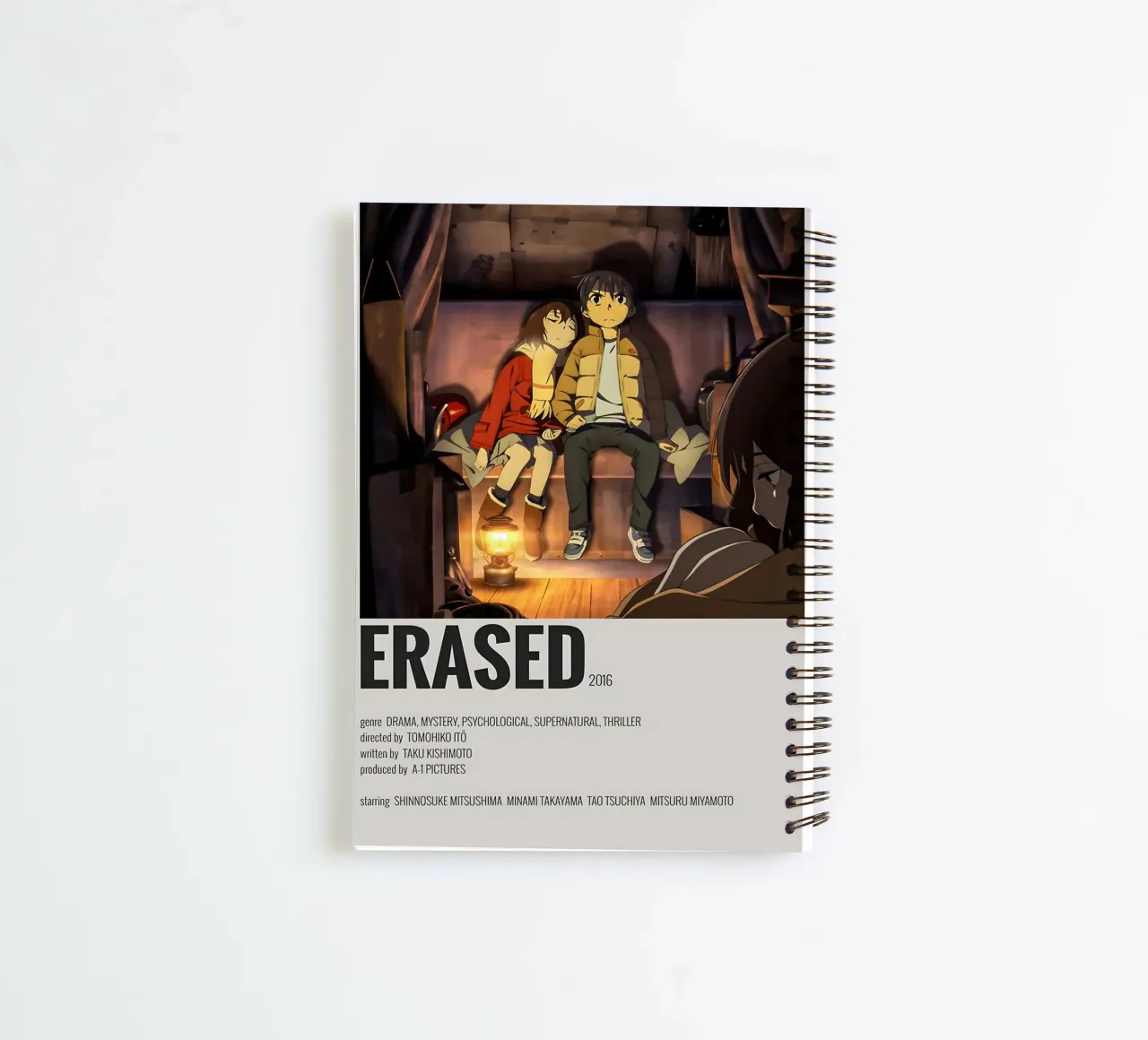 ERASED 2016 spiral notebook by Totoya