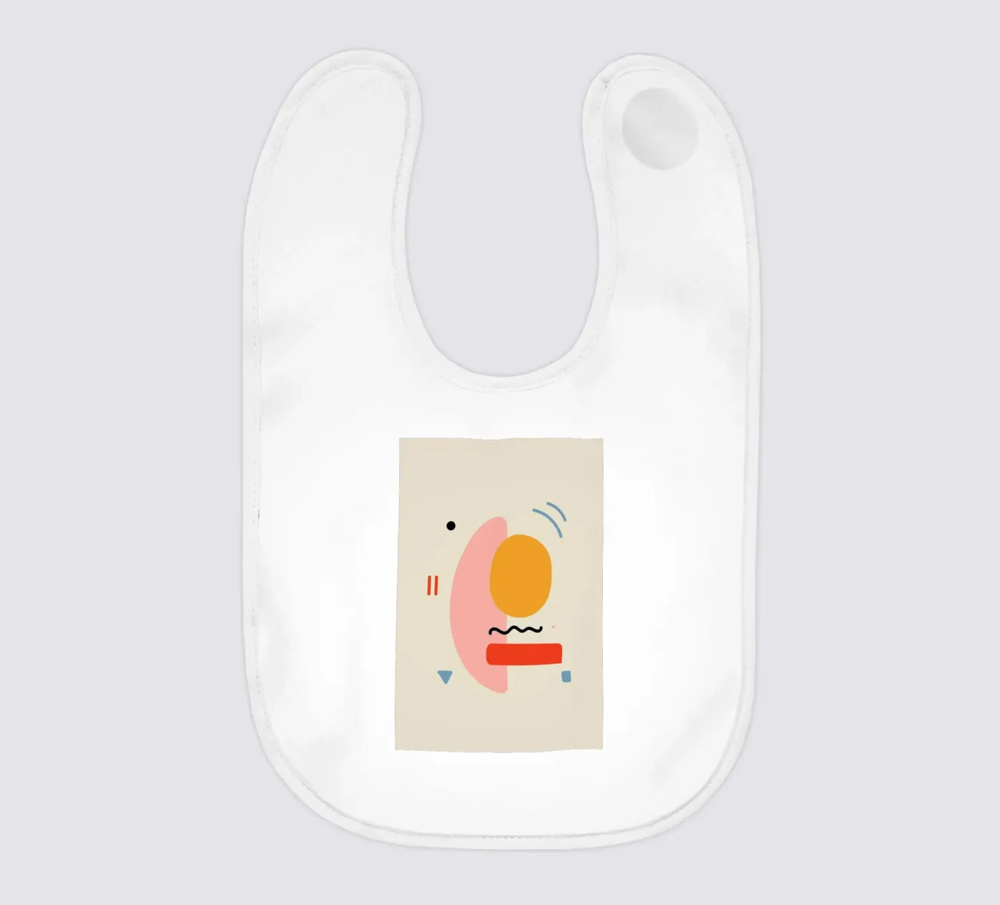 Surprised baby bib by Pure