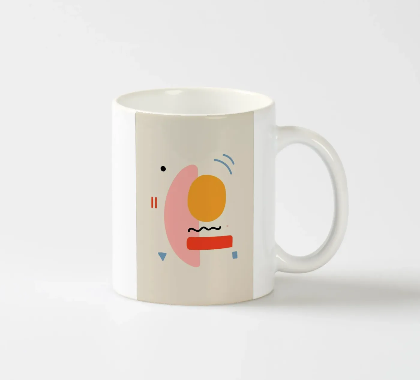 Surprised ceramic mug by Pure