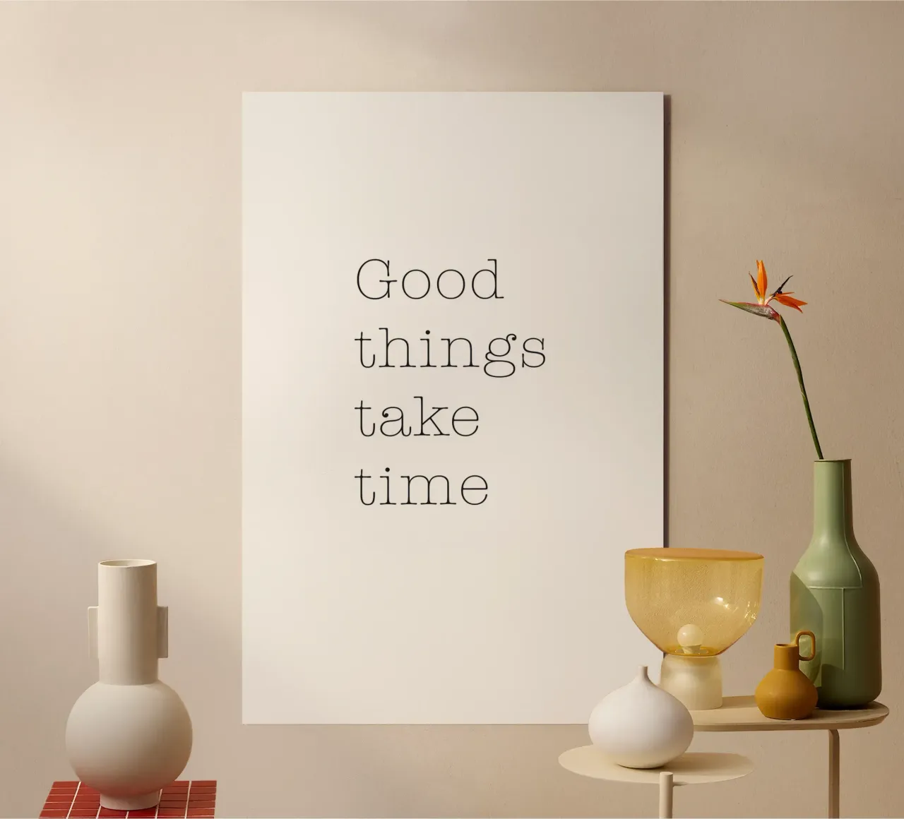 Good things take time alu-dibond by NouveauPrints