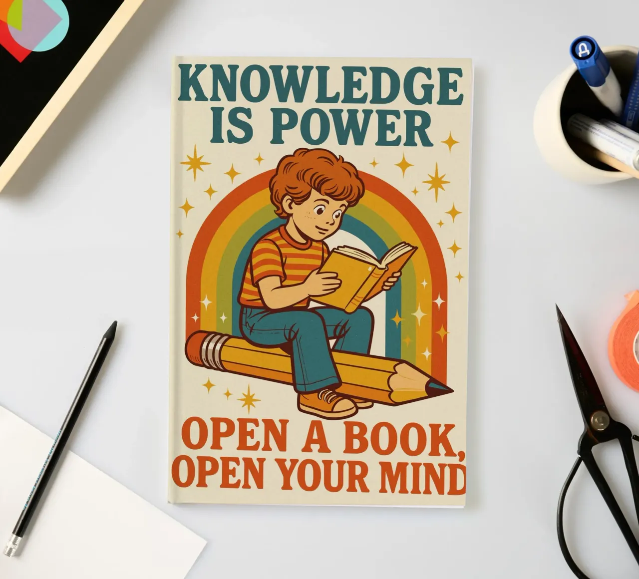 Knowledge is power Notizbuch von ramosashop