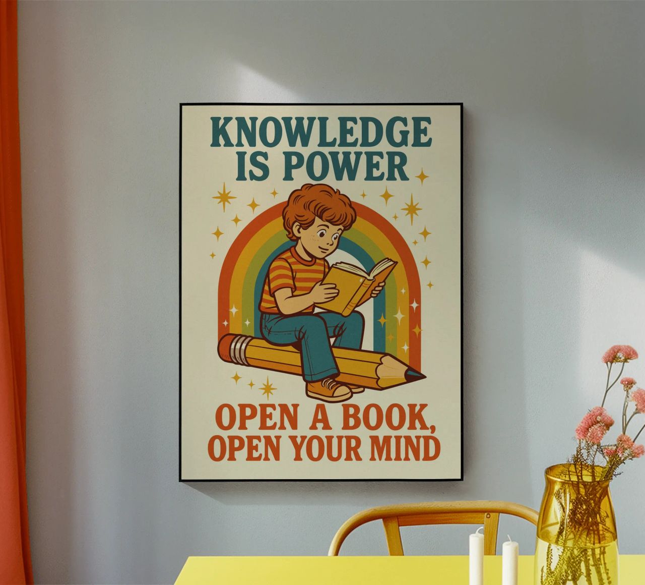 Knowledge is power plexiglass da ramosashop