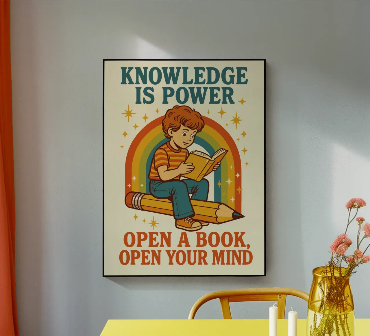 Knowledge is power metacrilato de ramosashop