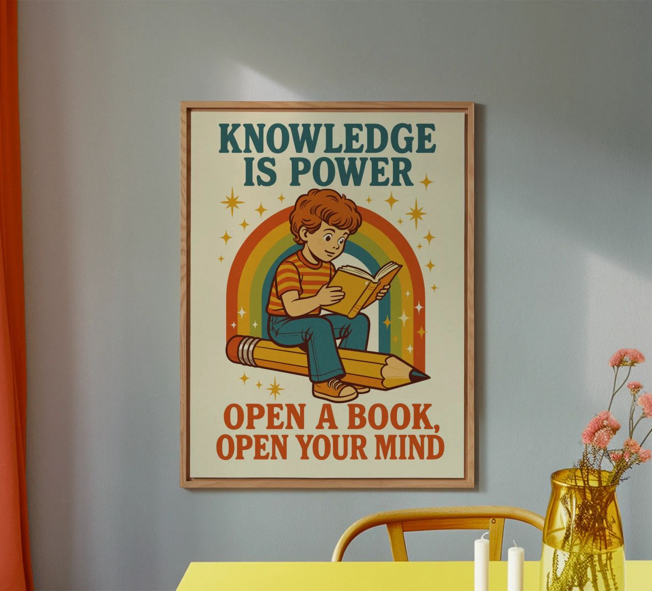 Knowledge is power alluminio dibond da ramosashop