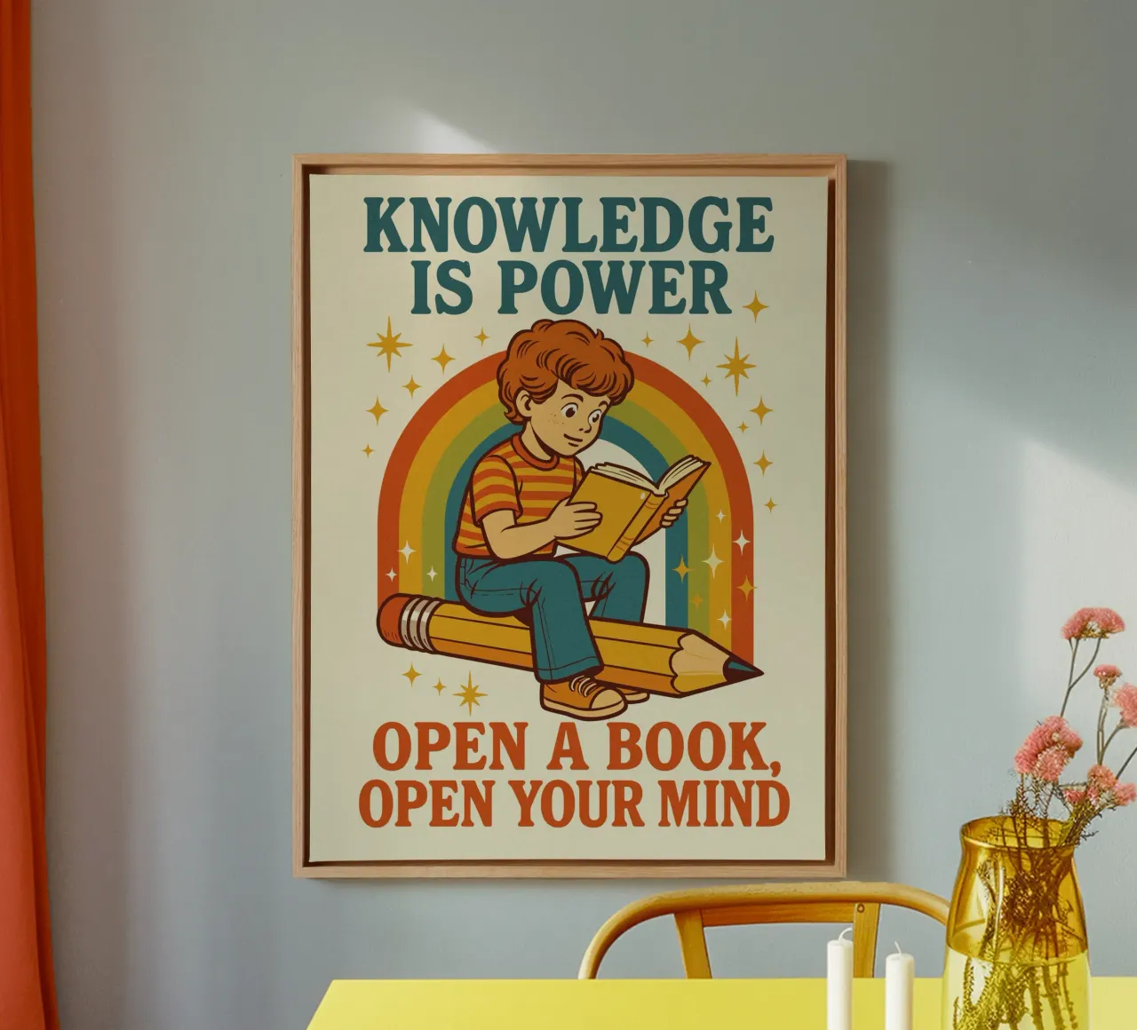 Knowledge is power tela da ramosashop