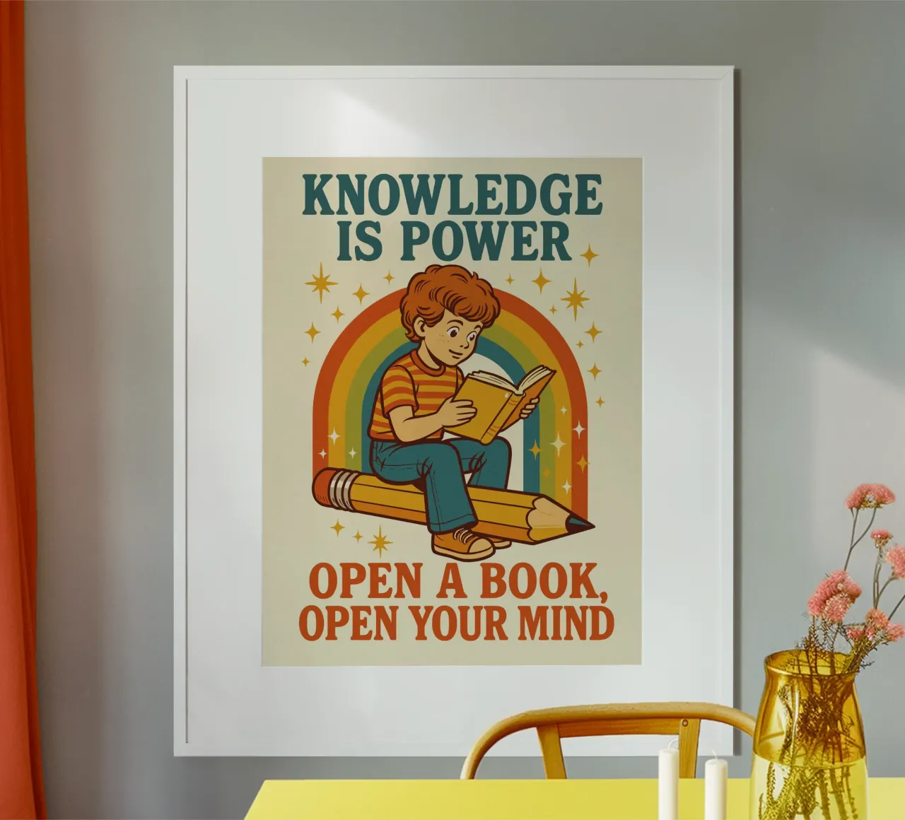 Knowledge is power poster da ramosashop