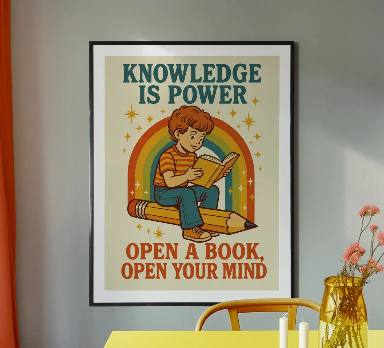 Knowledge is power poster da ramosashop