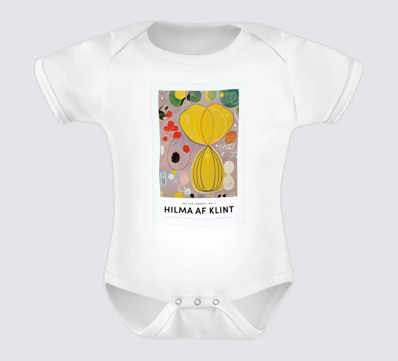 Hilma af Klint - The Ten Largest, No. 7 II body neonato maniche corte da Vintage by JUNIQE