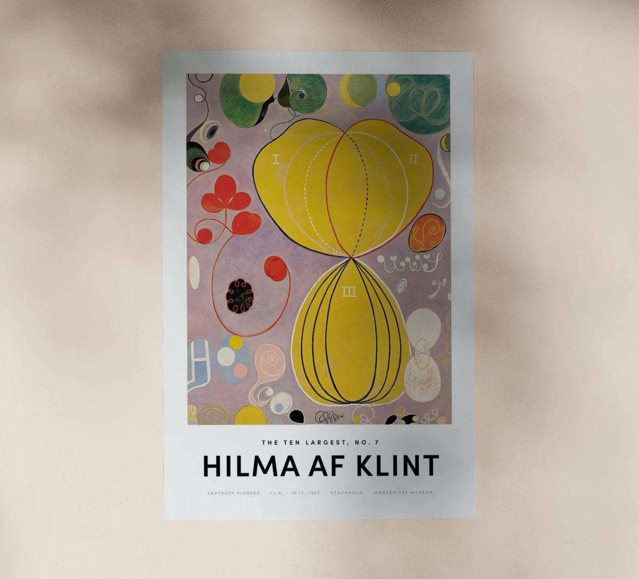 Hilma af Klint - The Ten Largest, No. 7 II pellicola backlit da Vintage by JUNIQE