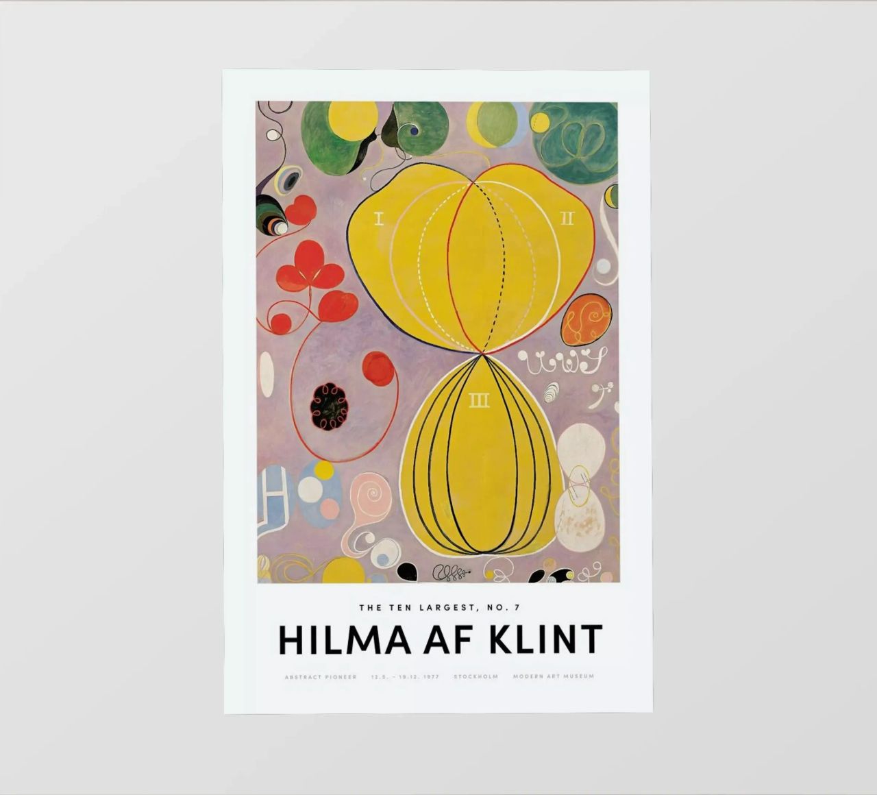 Hilma af Klint - The Ten Largest, No. 7 II pellicola backlit da Vintage by JUNIQE