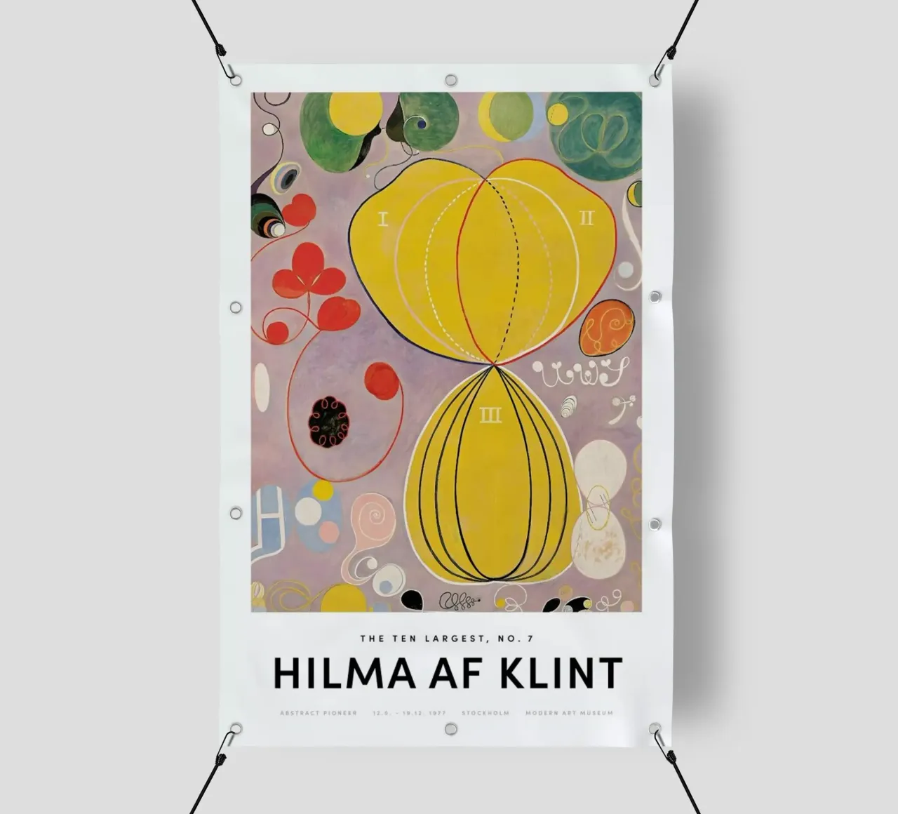 Hilma af Klint - The Ten Largest, No. 7 II telo in pvc da Vintage by JUNIQE